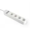 Nutikas pistikupesa Gembird TSL-PS-S4U-01-W 4 vahelduvvoolupesa 3880 W Valge