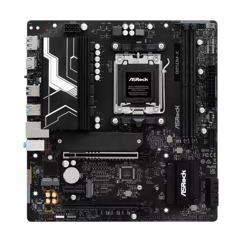 ASRock B850M-X R2.0 AM5 Micro-ATX emaplaat