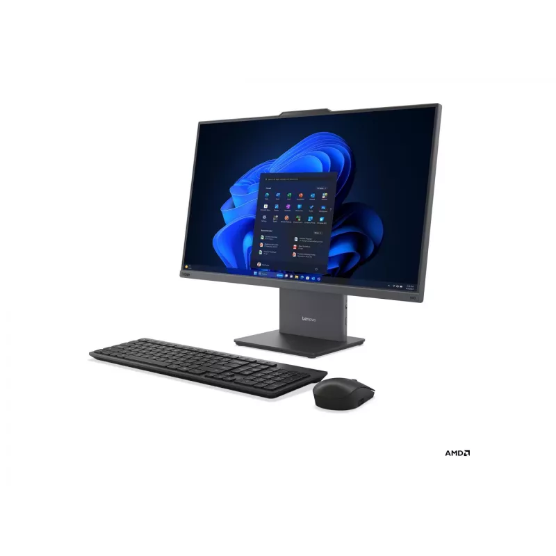 Kõik-ühes arvuti Lenovo ThinkCentre neo 55a 24 Gen 6 Touch 23,8 tolli FHD, AMD Ryzen 5 220, 16GB RAM, 512GB SSD, AMD Radeon 740M, Windows 11 Pro, inglise klaviatuur, Kuuhall, 3-aastane garantii