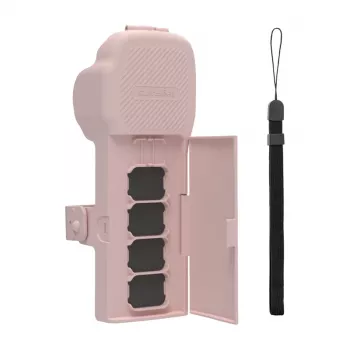 Sunnylife kaitseümbris rihma ja paelaga Osmo Pocket 3 jaoks (roosa)