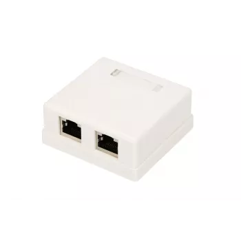 Surface-mount võrk socket Extralink EX.9649 — 2x RJ45 Cat5e STP