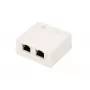 Surface-mount võrk socket Extralink EX.9649 — 2x RJ45 Cat5e STP