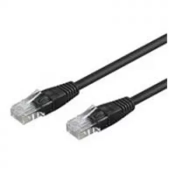 Wentronic Goobay CAT 5e paigalduskaabel, U/UTP, must, 0,25 m - CCA vasksegu (68703)