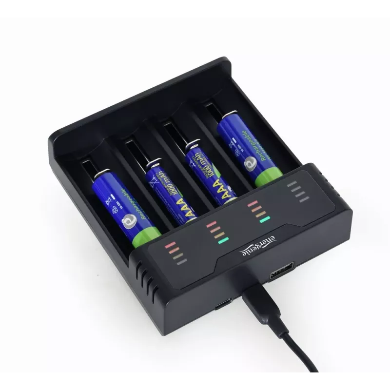 Akulaadija Gembird BC-USB-02 USB liitiumioon NiCd NiMH