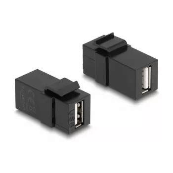 DeLOCK Keystone Module USB 2.0 A female to USB 2.0 A female must