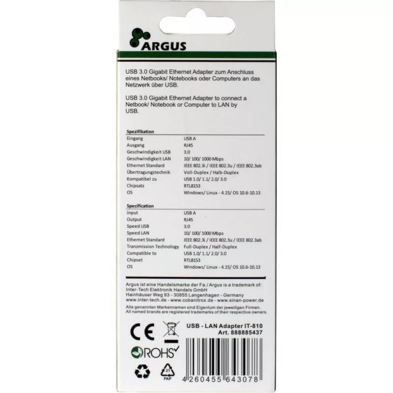 Liidesekaart Inter-Tech ARGUS IT-810