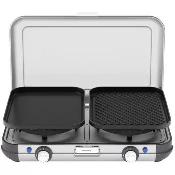 Kaasaskantav grillpliit Campingaz 2213311 — 2 tsooni, 5,4 kg, 490×350 mm, must/hall/hõbedane