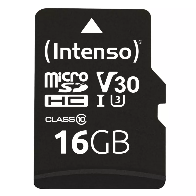 MÄLUKAART MICRO SDHC 16GB C10/W/ADAPTER 3433470 INTENSO