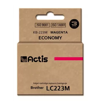 Ühilduv tindikassett ACTIS KB-223M Brother LC223M-ga, magenta, värvainepõhine 10 ml, standardmahuga, üksikpakend