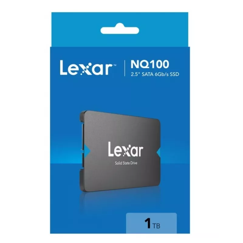 2,5-tolline SATA III SSD Lexar NQ100 1 TB — 550 MB/s lugemiskiirus, 6 Gbit/s edastus