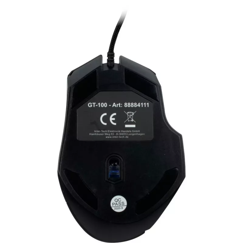 Inter-Tech GT-100 RGB hiir paremakäeline USB Type-A optiline 6400 DPI (88884111)