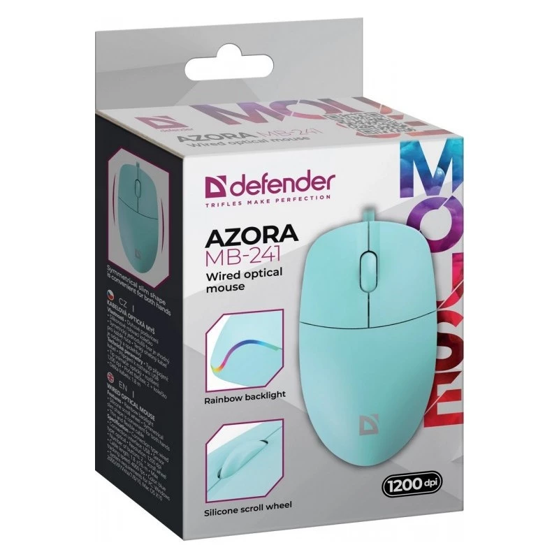 JUHTMEGA HIIR DEFENDER AZORA MB-241 RF MÕNUSROHELINE 1200dpi 3P