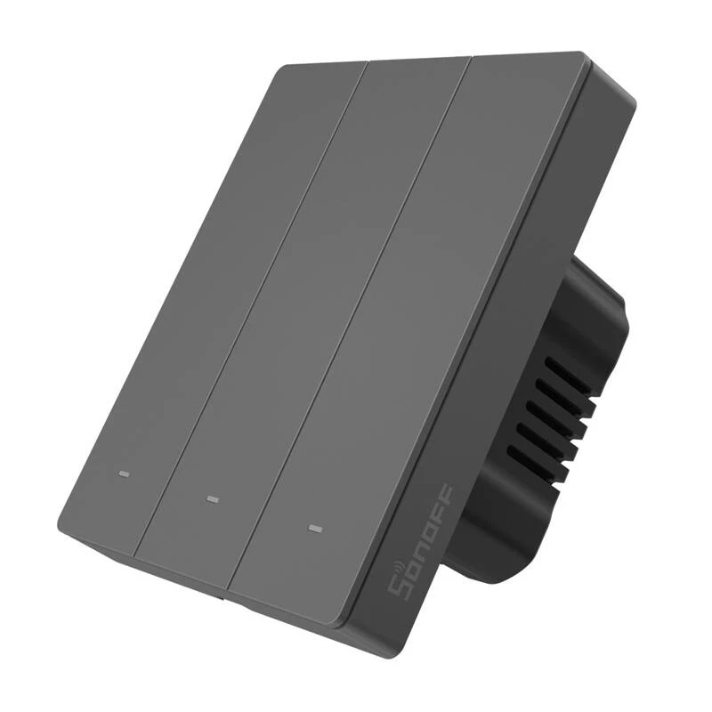 Nutikas seinälüliti Sonoff M5-3C-80 Wi‑Fi — 3‑kanaliga, seinale paigaldatav nutikas lüliti, mudel M5-3C-80
