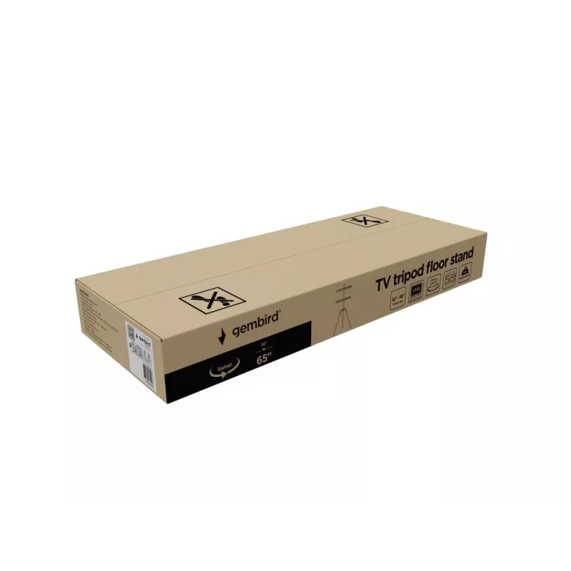 Teleritarviku põrandastatiiv 32-65/TRIPOD TVS-65S-01 Gembird
