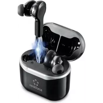 Renkforce RF-4599066 Kõrvaklapid ja peakomplekt juhtmevabad kõrvasisesed kõned/muusika Bluetooth Must (RF-4599066)