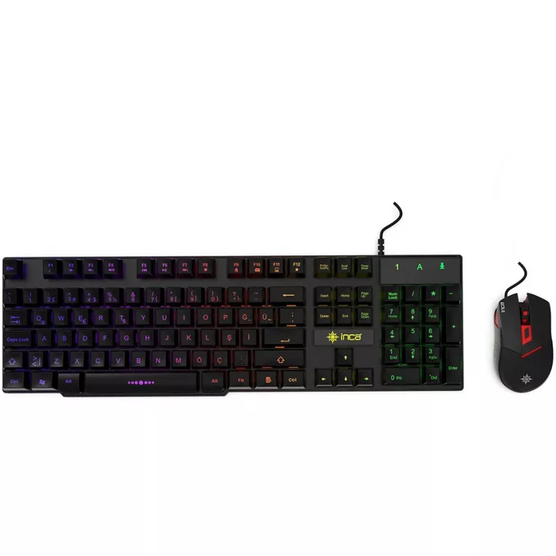 Cian Technology GmbH Cian INCA RAINBOW EFFECT MECHANICAL FEEL GAMING klaviatuur & hiir SET