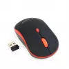 GEMBIRD MUSW-4B-03-R Traadita optiline hiir MUSW-4B-03-R 1600 DPI nano USB Must-Punane