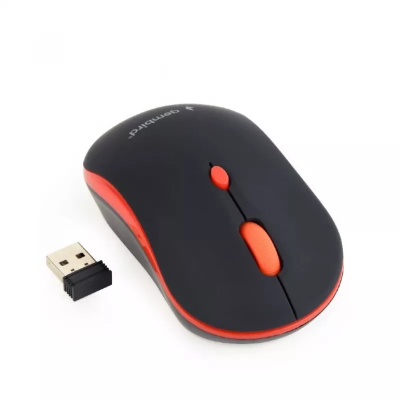 GEMBIRD MUSW-4B-03-R Traadita optiline hiir MUSW-4B-03-R 1600 DPI nano USB Must-Punane