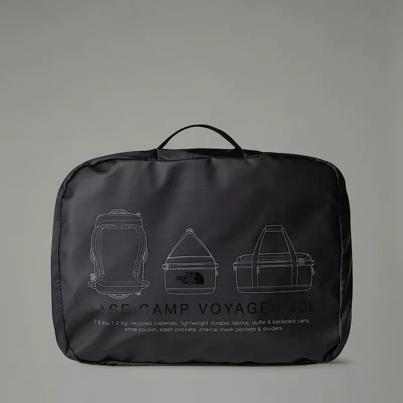 Reisikott The North Face Base Camp Voyager Duffel 62 - TNF Black/asphalt hall