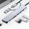 QOLTEC USB-C jaotur 4x USB + SD/TF kaardilugeja mudel 53794