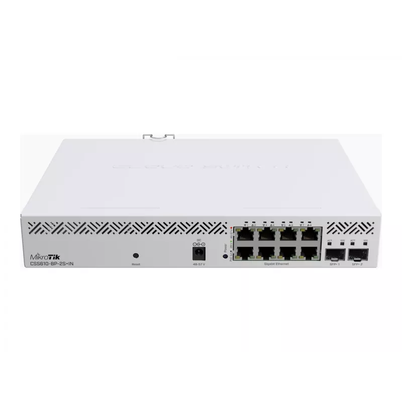 Hallatav kommutaator Mikrotik CSS610-8P-2S+IN 8 porti Gigabit Ethernet PoE