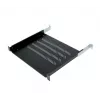 19-tolline riiul Triton RAB-UP-450-A4 1U 450mm 80kg plastikust must