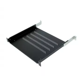 19-tolline riiul Triton RAB-UP-450-A4 1U 450mm 80kg plastikust must