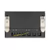 Patch-paneel DELOCK Mini Desktop RJ45 6-pordiline Cat.6A varjestatud, metall, must, 80×22×125 mm