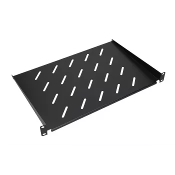 Riiul Extralink SHELF 1U 19-tolliste seinakappide jaoks, 1U, 300 mm, must, metall