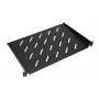 Riiul Extralink SHELF 1U 19-tolliste seinakappide jaoks, 1U, 300 mm, must, metall