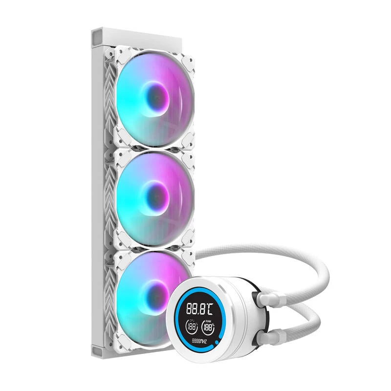 360mm arvutiradiaator Darkflash DN-D360 Valge — 360 mm jahutusradiaator arvuti vedelikjahutuseks