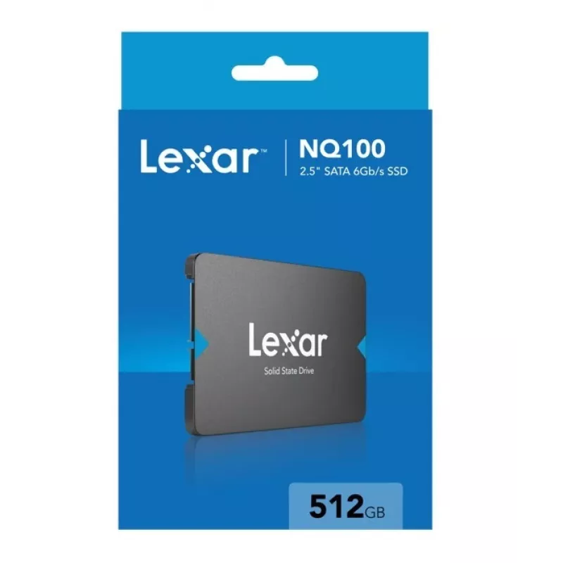 2.5-tolline SSD Lexar NQ100 512 GB SATA III, 550 MB/s lugemine, 6 Gbit/s edastus