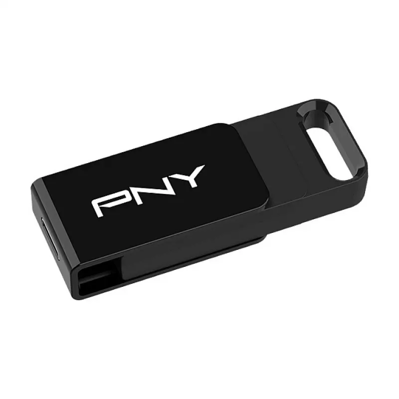 PNY Elite, 128 GB, USB USB-C, 3.2 Gen 1 (3.1 Gen 1), 120 MB/s, Dia, Must