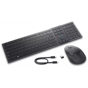 Dell Premier Collaboration klaviatuur ja hiir KM900 – juhtmevaba komplekt, LT, grafiit, USB-A
