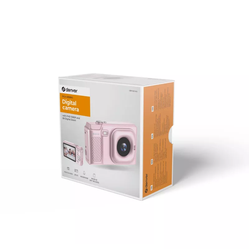 Kompaktkaamera Denver DCA-4818 Roosa 5 MP Full HD 16x suum