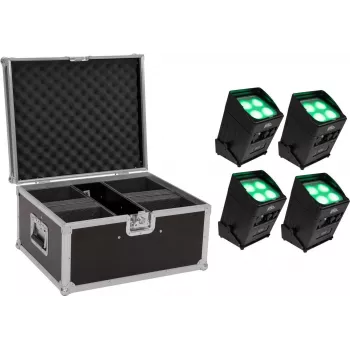 Spot light EUROLITE AKKU UP-4 Entry QCL QuickDMX — akutoitega kaasaskantav QCL pesu-/spot-valgusti