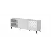 RTV-kapp ABETO 150x42x52 valge/valge läikiv