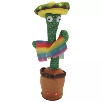 Tantsiv kaktusemänguasi sombreroga Extralink Toys, laulev lastele LED USB