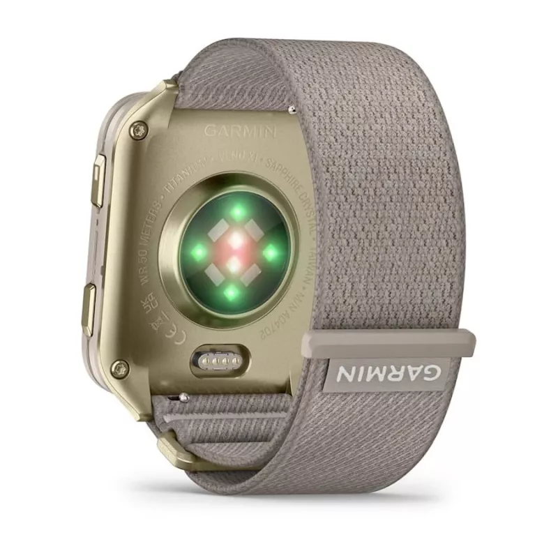Nutikell GARMIN Venu X1 — 5,08 cm (2 tolli) AMOLED 448×486 px, puuteekraan, Wi‑Fi, GPS, nailonist rihm, 34 g