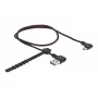 USB-kaabel DeLOCK EASY-USB 2.0 Type-A – Micro-B-pistik 0,5 m must