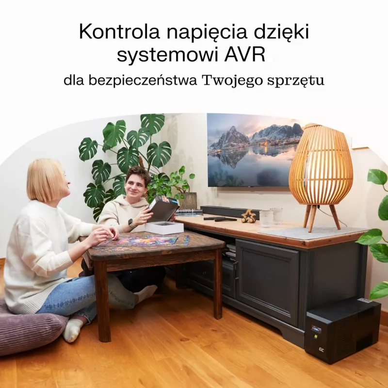Katkematu toiteallikas roheline Cell UPSLP1400 2 kVA 1400 W 4 vahelduvvoolu pistikupesa, 2×12 V 9 Ah akud