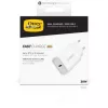 Seinalaadija OTTERBOX 30W USB-C PD Valge — 30W väljund, üks USB‑C port