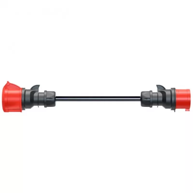 Adapter Gemini flex 22 kW CEE punane kolmefaasiline 32A > CEE punane 16A must 30cm