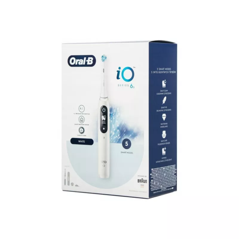 Braun Oral-B iO6 seeria elektriline hambahari valge