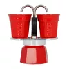 Bialetti Mini Express kohvimasin punane 2 tassi + 2 tassi