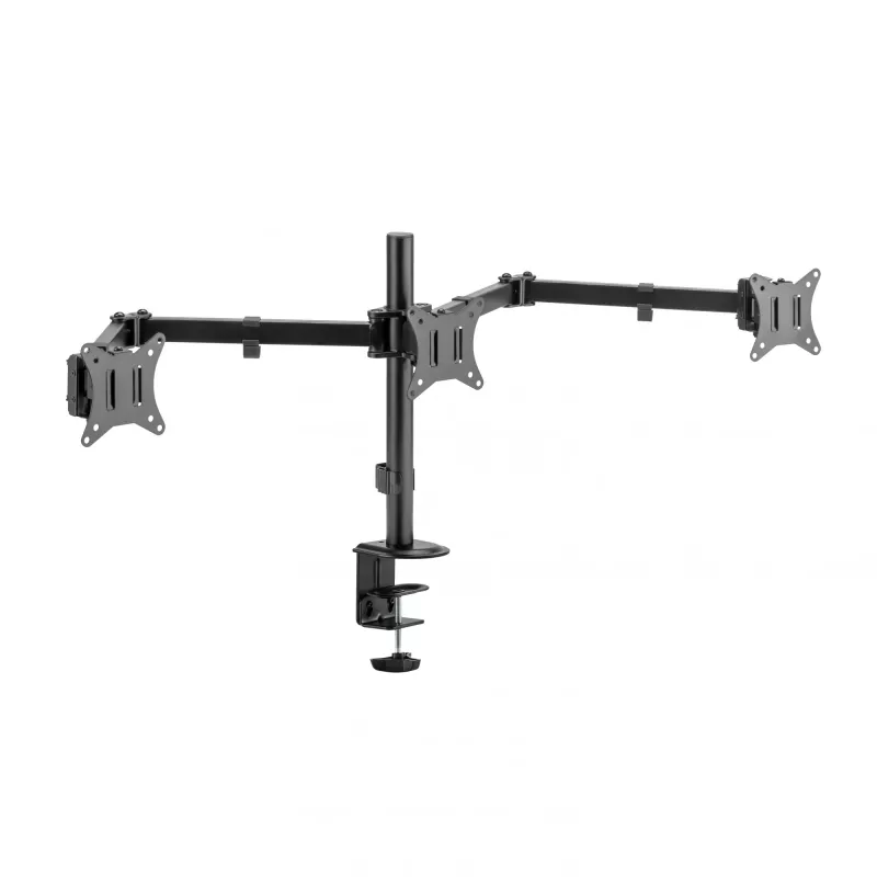 Monitorihoidik SBOX LCD-352/3-2 13–27-tollistele ekraanidele, 3 haru, max 9 kg haru kohta, VESA 100x100