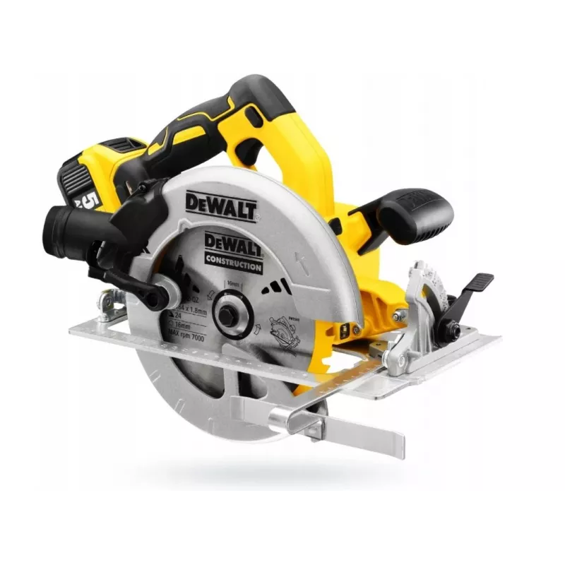 DeWALT DCS570P2-QW kaasaskantav ketassaag 18,4 cm Hõbedane, Kollane 5500 RPM