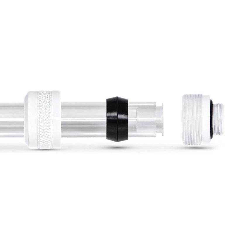 Alphacool 17484 liitmik, messing, valge, 23 mm kõrgus, 26 mm läbimõõt, pakis 6 tk