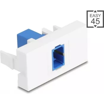 DELOCK Patch Panel Module SC Simplex Blue/Valge 45° Easy 90896