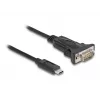 DeLOCK Adapter USB USB-C to RS-232 D-Sub 9 pin male 0.25 m